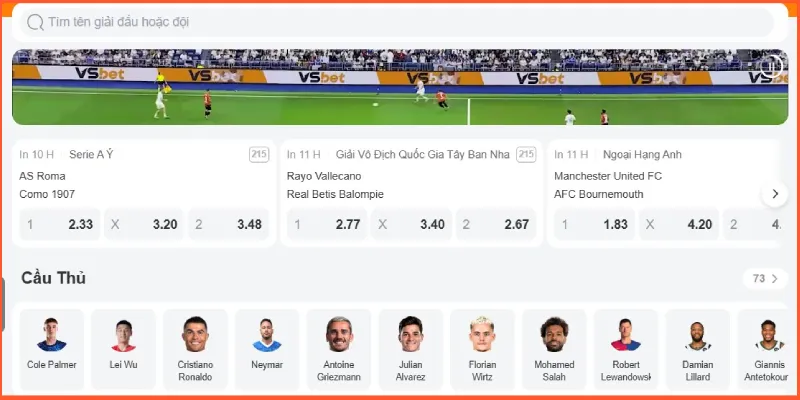 đa dạng trò chơi trong trang svbet